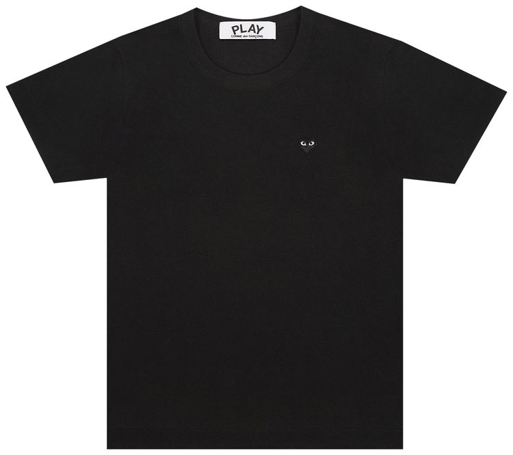 Comme des Garcons PLAY Little Heart T Shirt Black