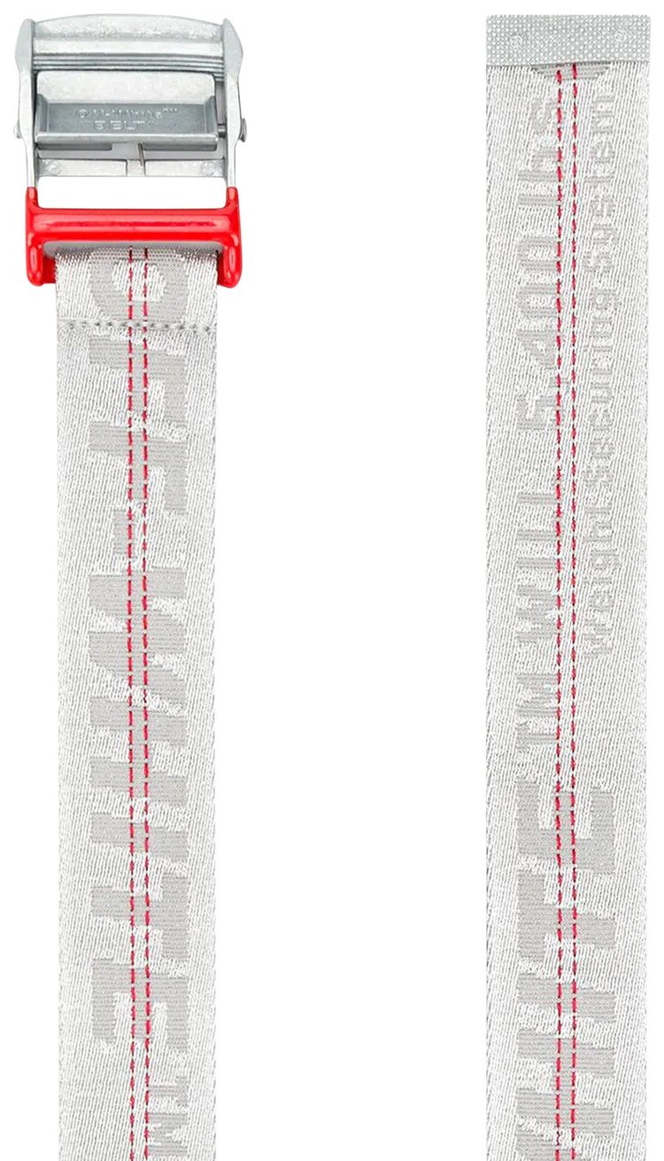 Off White Industrial Belt Light Grey