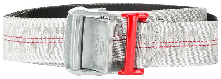 Off White Industrial Belt Light Grey