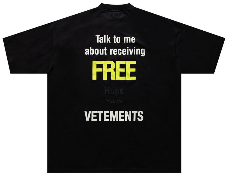 Vetements Free Vetements T Shirt Black