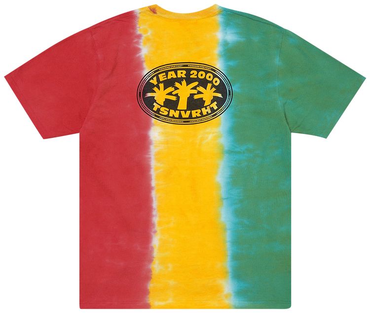 thisisneverthat Veritcal Tie Dye Tee GreenYellowRed