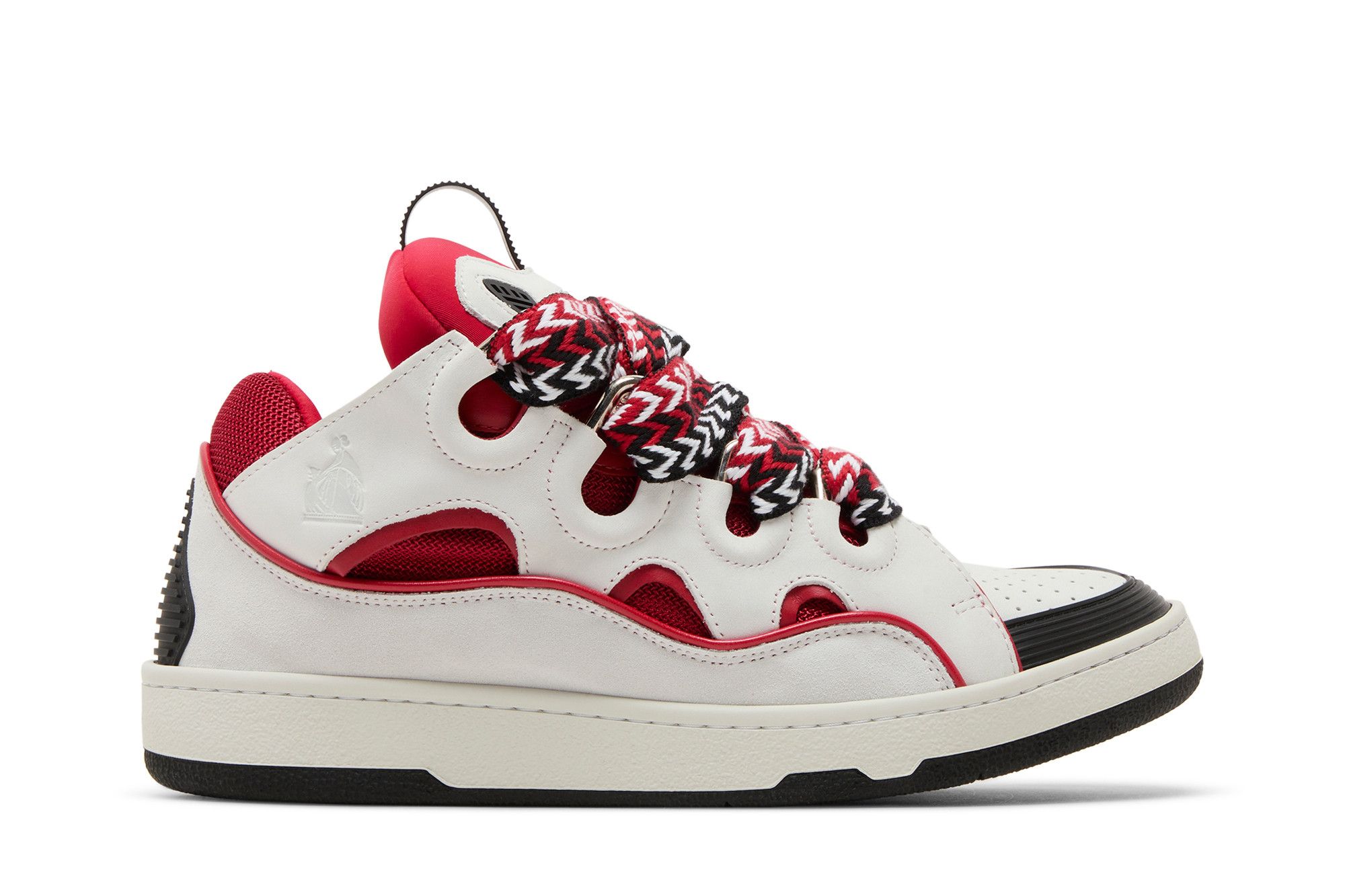 Size 10.0 Lanvin Curb Sneakers 'Red White'