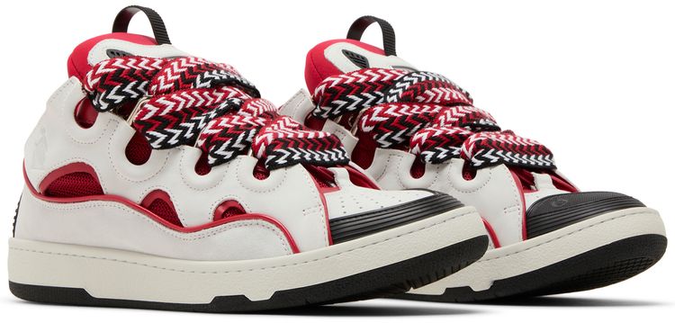 Lanvin Curb Sneakers Red White