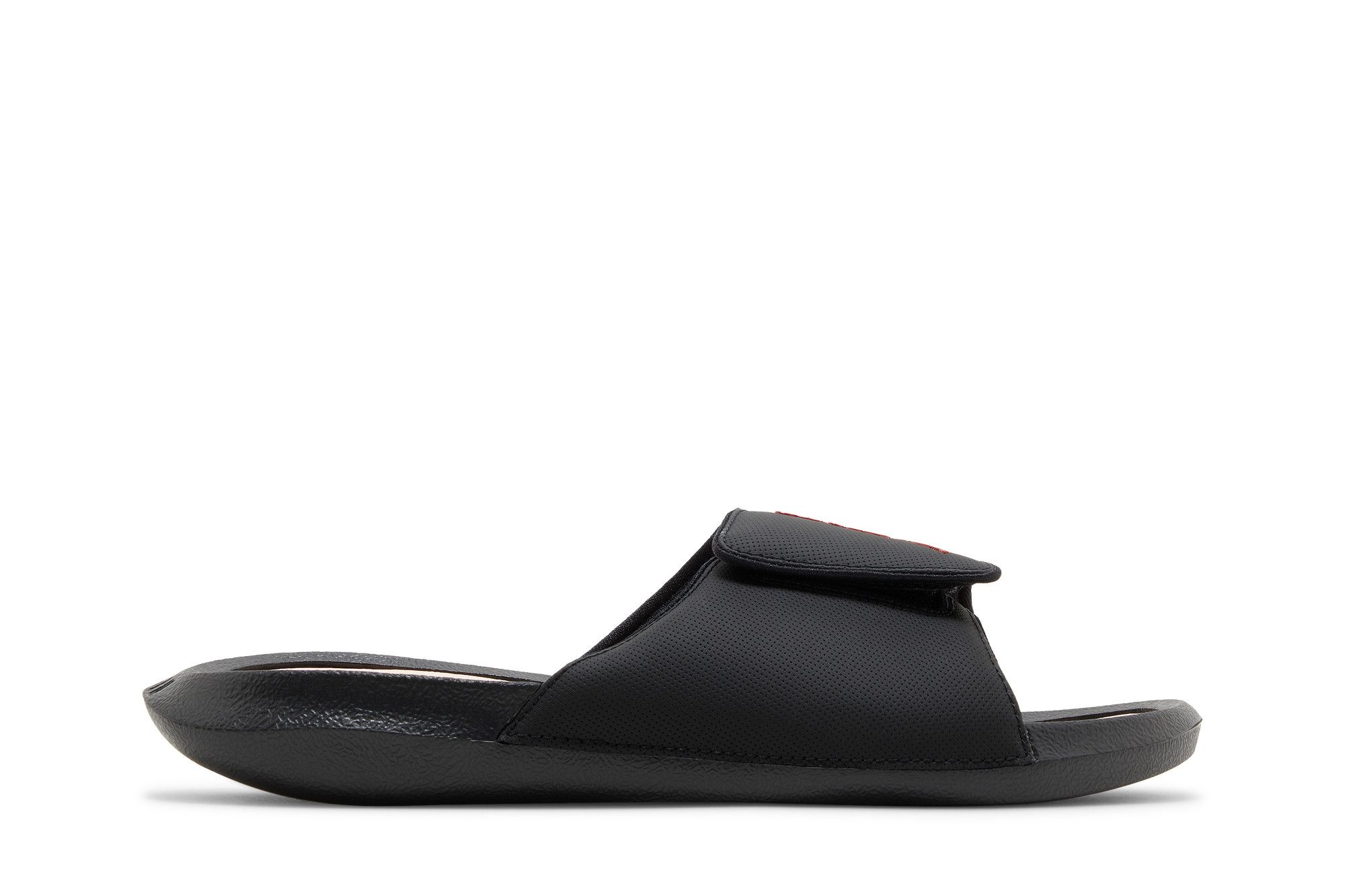 Size 10.0 Jordan Hydro 6 Slide Black University Red