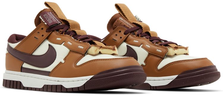 Nike Dunk Low Jumbo Light British Tan Burgundy Crush