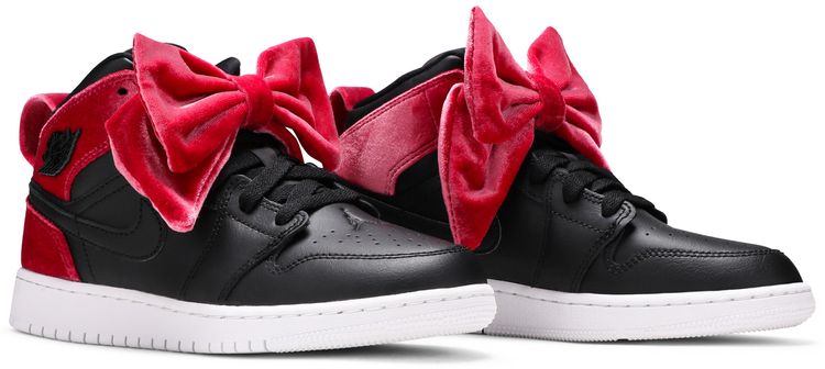 Air Jordan 1 Mid Bow XLD GS Noble Red