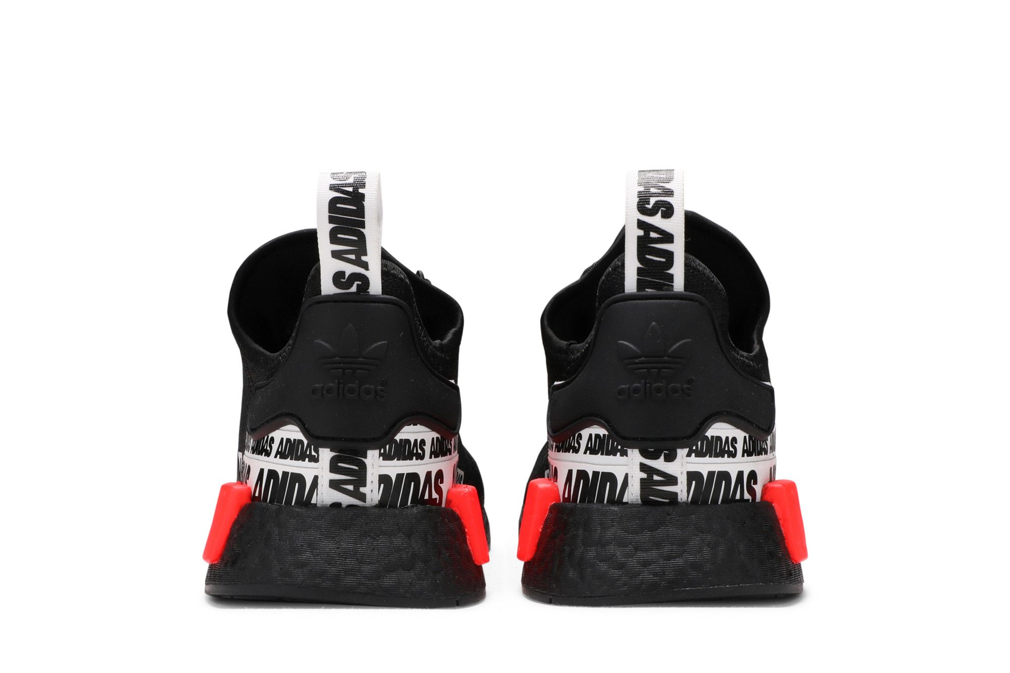 Buy NMD R1 Wordmark Heel Stripe Black Solar Red FX6794 GOAT CA