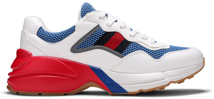 Gucci Rhyton White Blue Red Reflective