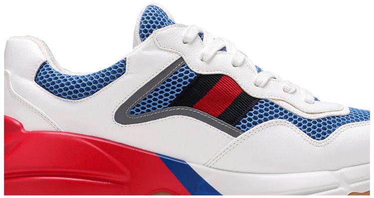 Gucci Rhyton White Blue Red Reflective