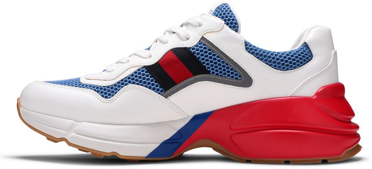 Gucci Rhyton White Blue Red Reflective