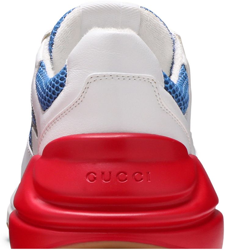Gucci Rhyton White Blue Red Reflective