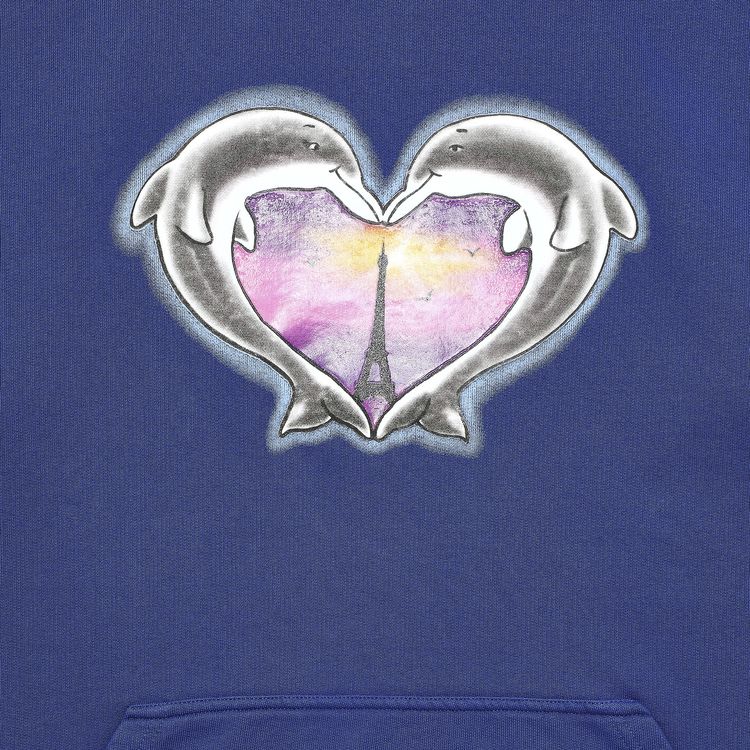 Vetements Dolphins Heart Logo Hoodie Royal Blue