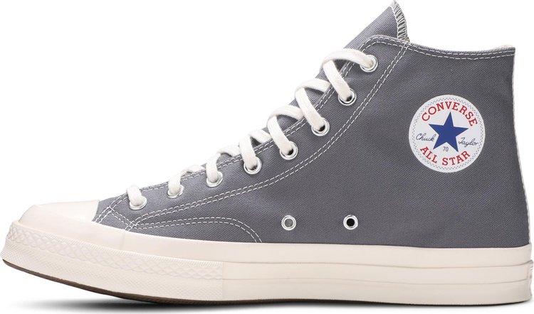 Comme des Garcons PLAY x Chuck 70 High Steel Gray