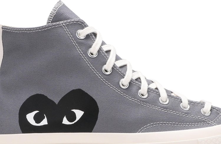 Comme des Garcons PLAY x Chuck 70 High Steel Gray