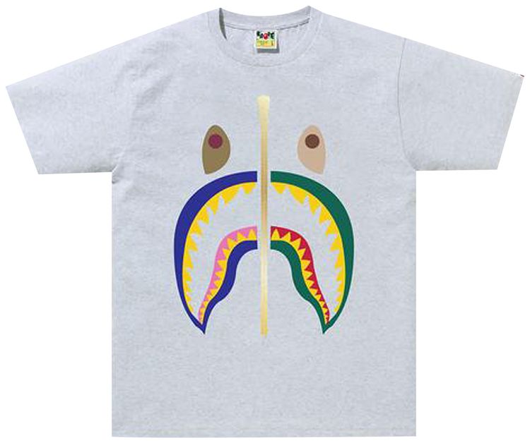 BAPE Colors Shark Tee Gray