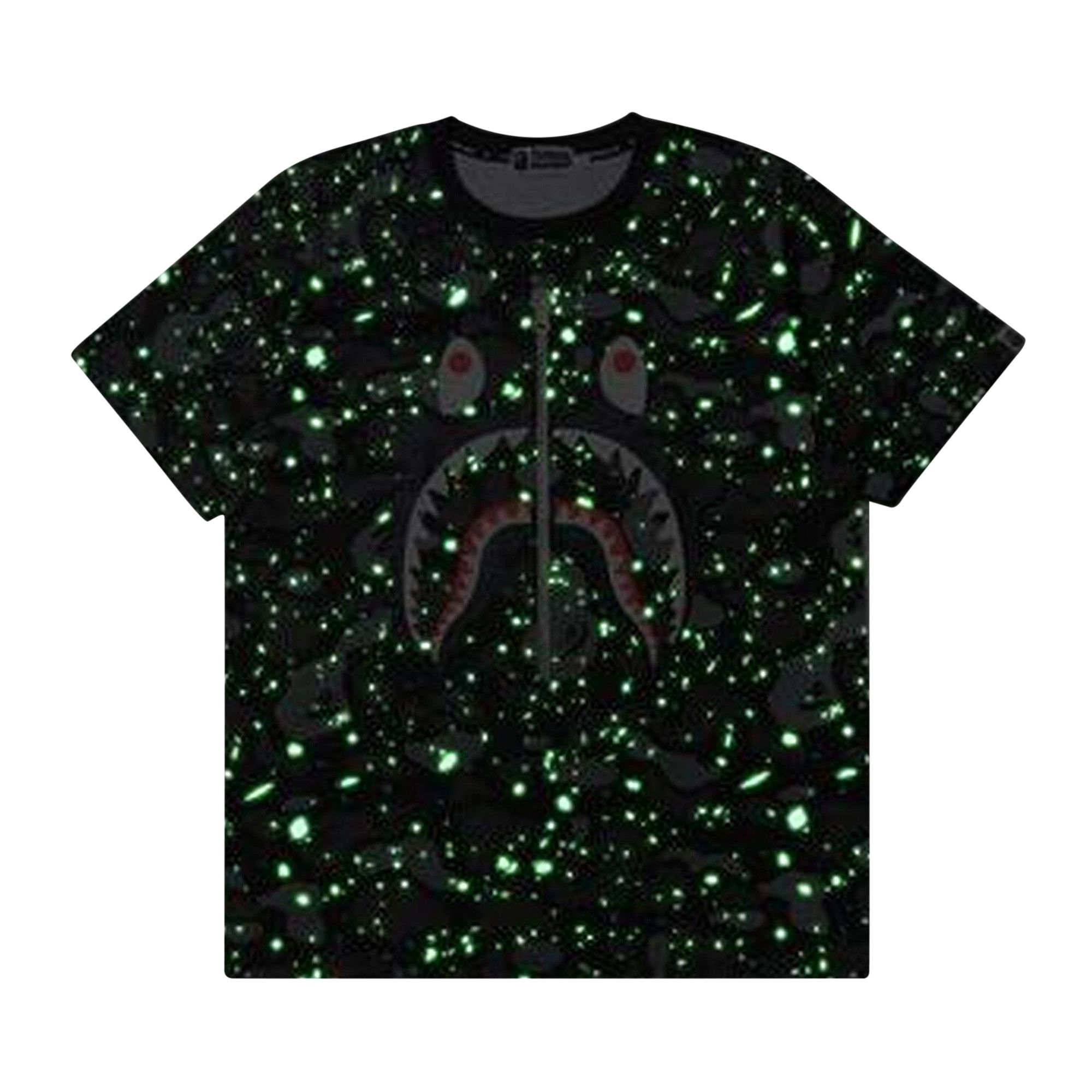 Bape space camo shark tee top