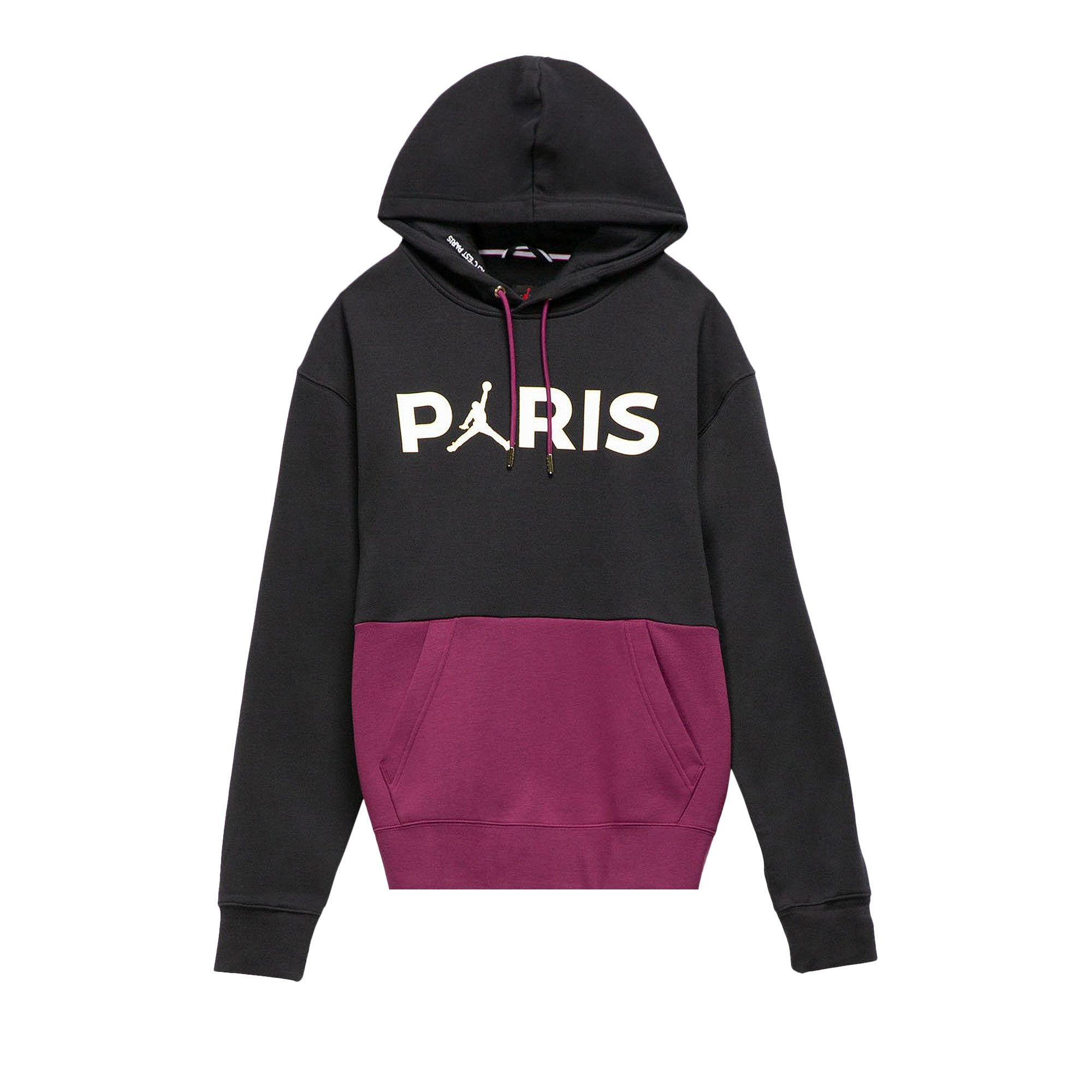Buy Air Jordan PSG Paris Saint Germain Fleece Pullover Hoodie Bordeaux CK9773 010 GOAT