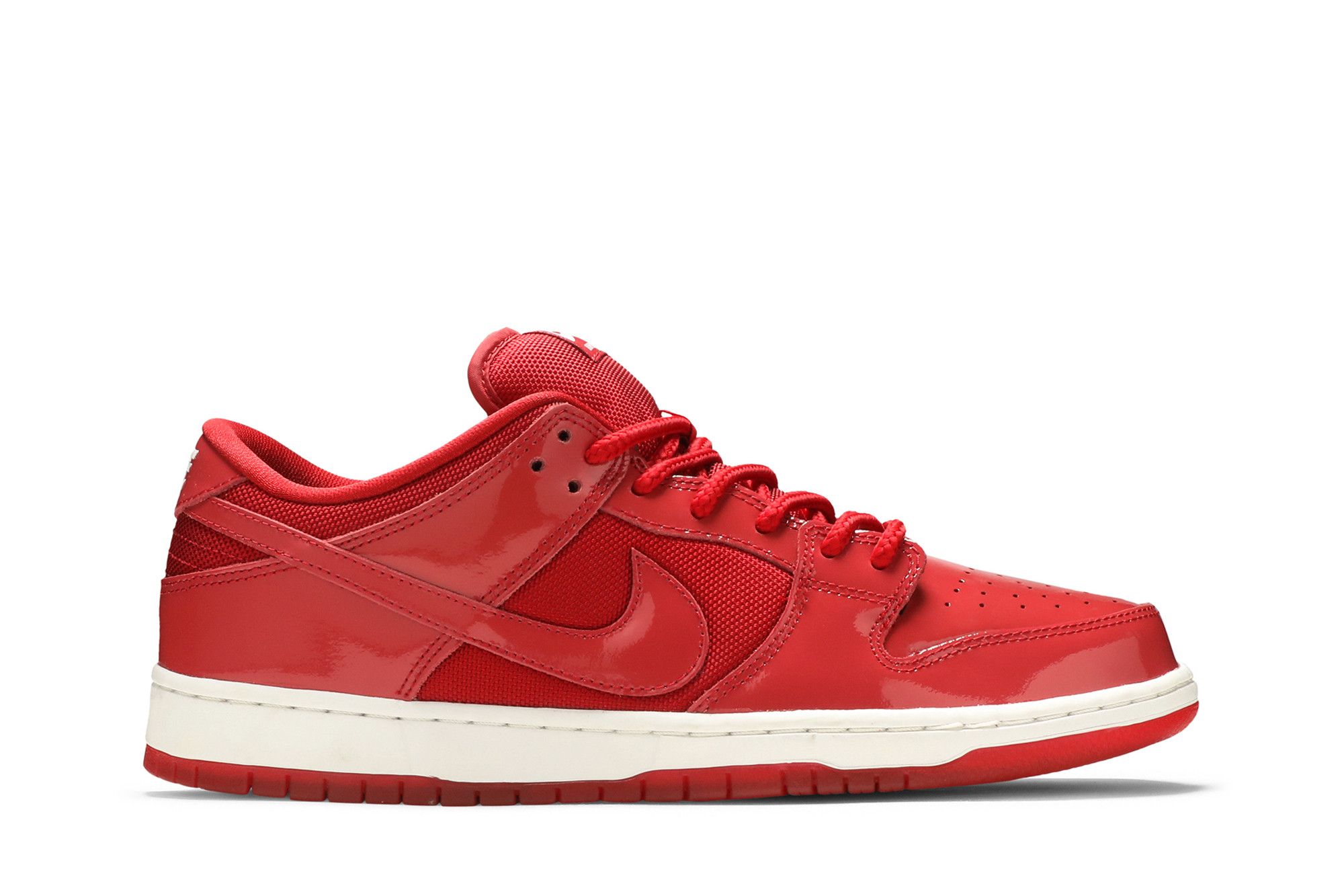 Size 10.0 Dunk Low Pro SB Red Patent Leather
