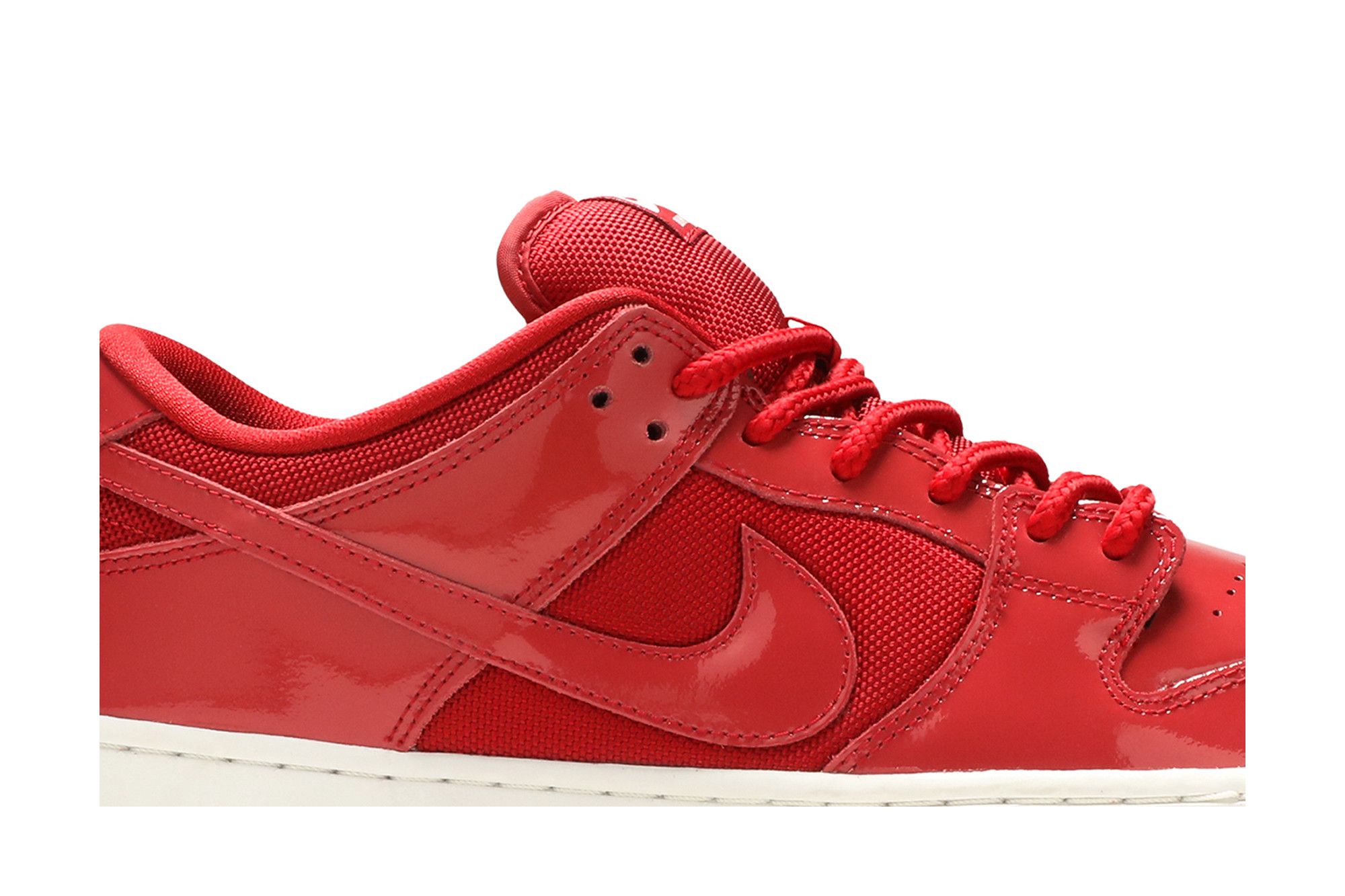 Size 5.0 Dunk Low Pro SB Red Patent Leather
