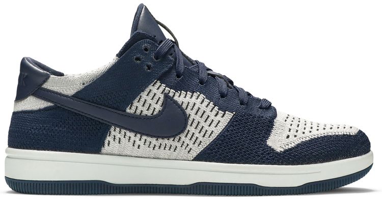 Nike Dunk Low Flyknit College Navy Platinum