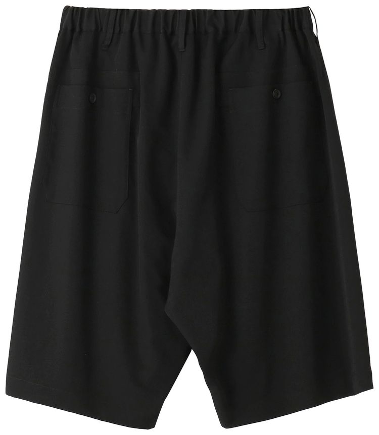 Yohji Yamamoto G Side Gusset Half Shorts Black