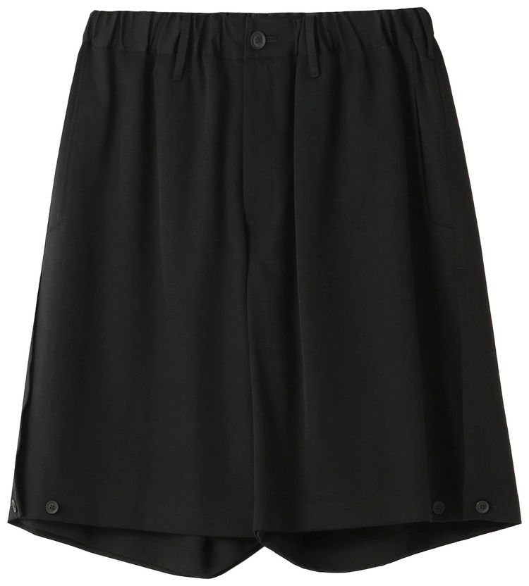Yohji Yamamoto G Side Gusset Half Shorts Black