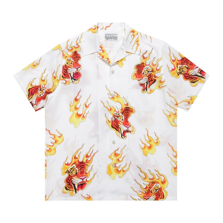 Wacko Maria Tim Lehi Short Sleeve Haiwaiian III Shirt White