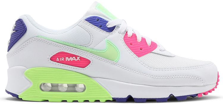 Nike Wmns Air Max 90 White Indigo Burst Volt
