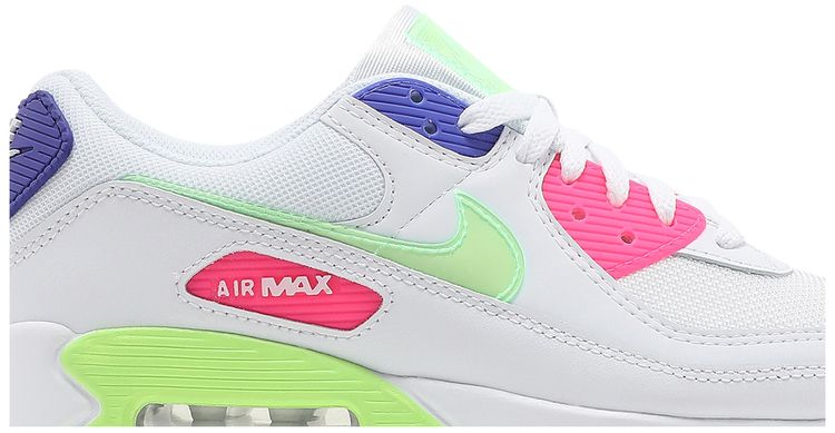 Nike Wmns Air Max 90 White Indigo Burst Volt