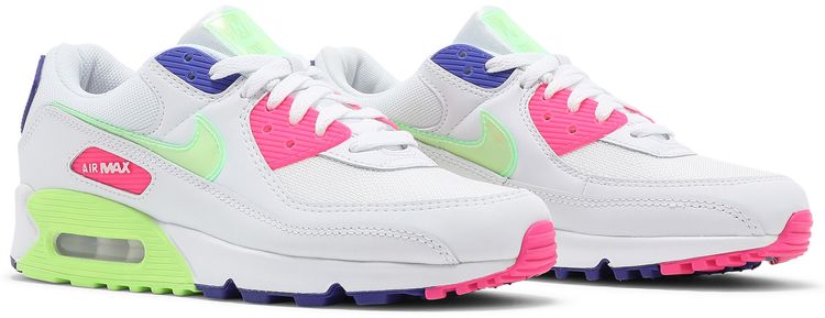 Nike Wmns Air Max 90 White Indigo Burst Volt