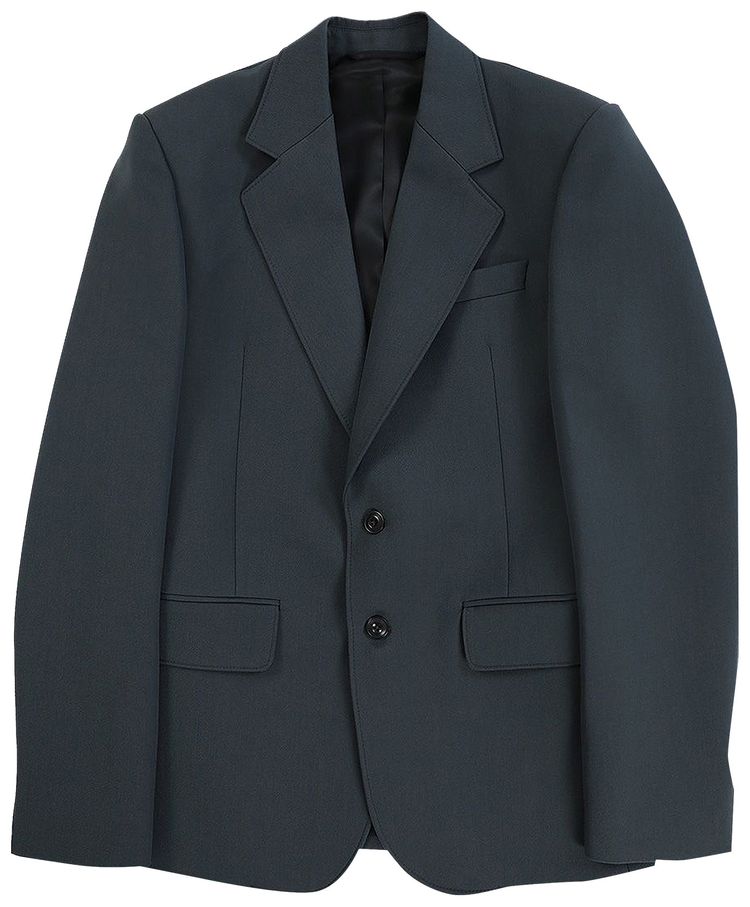 Lemaire Slim Fit Double Breasted Jacket Dark Grey