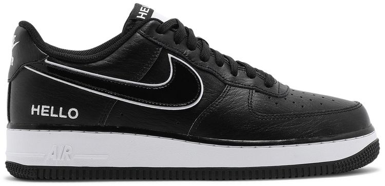 Urbanstar x Nike Air Force 1 07 LX HELLO Pack   Black