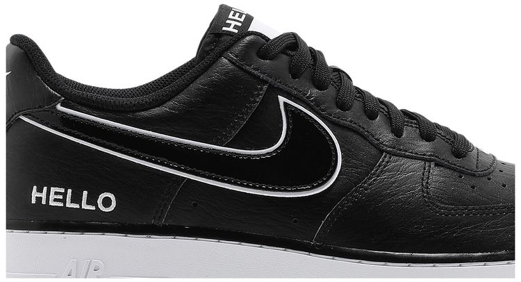 Urbanstar x Nike Air Force 1 07 LX HELLO Pack   Black