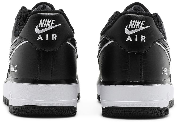 Urbanstar x Nike Air Force 1 07 LX HELLO Pack   Black