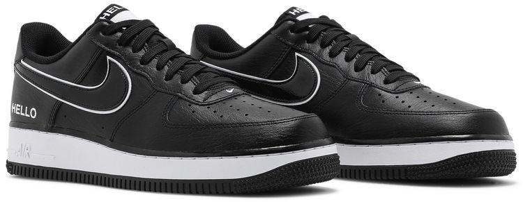 Urbanstar x Nike Air Force 1 07 LX HELLO Pack   Black