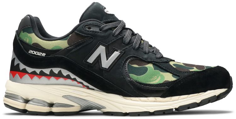 New Balance BAPE x 2002R Apes Together Strong   Black Camo