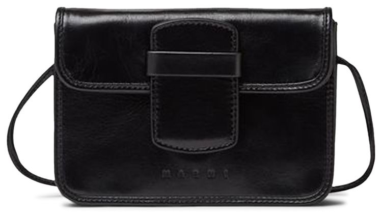 Marni Trunk Soft Shoulder Bag Black