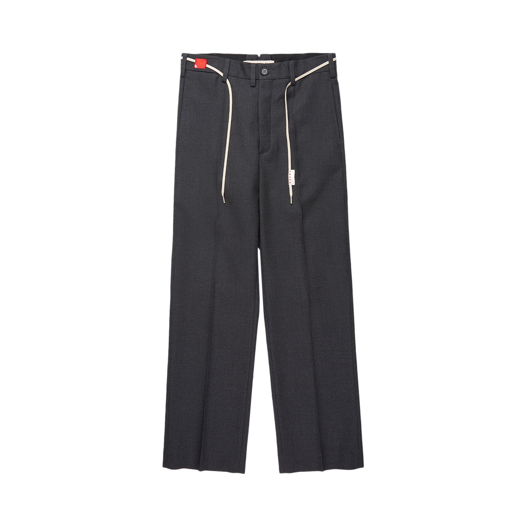 韓国商品/NOCONTENT Stripe Lace Pants Buy Marni Shoe Lace Pants 'Charcoal Stripe' - PUMU0110A0