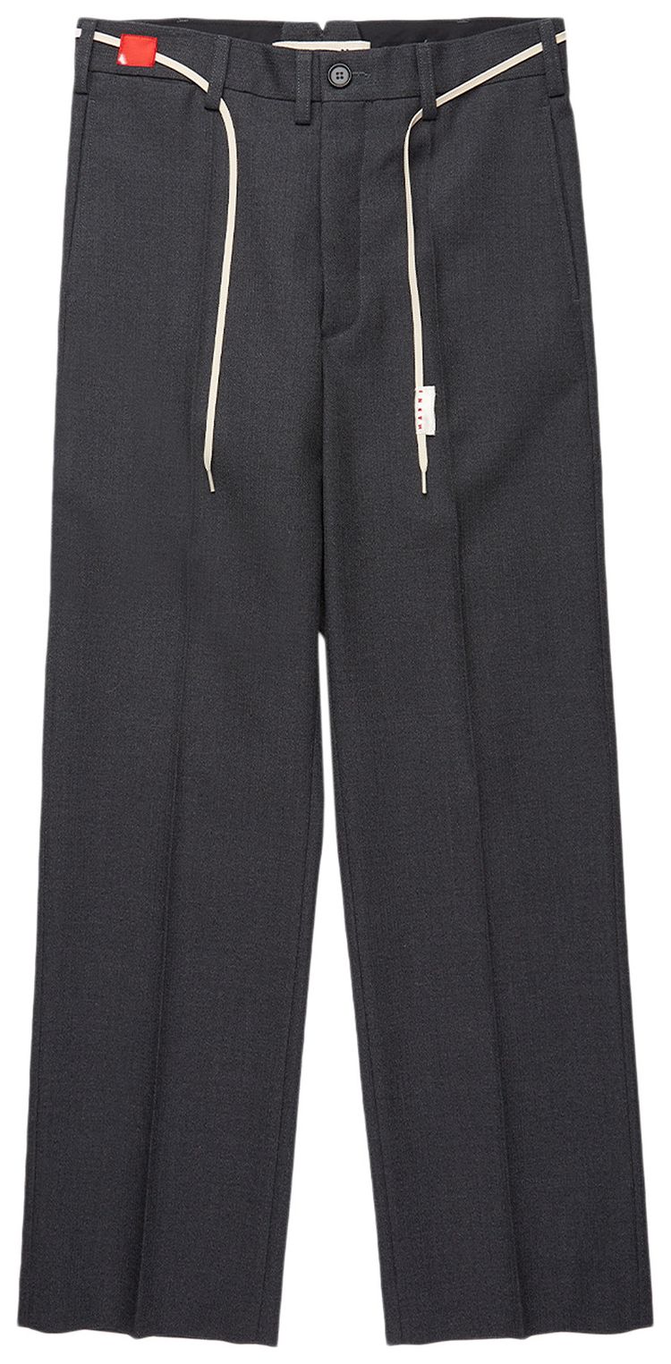 Marni Shoe Lace Pants Charcoal Stripe