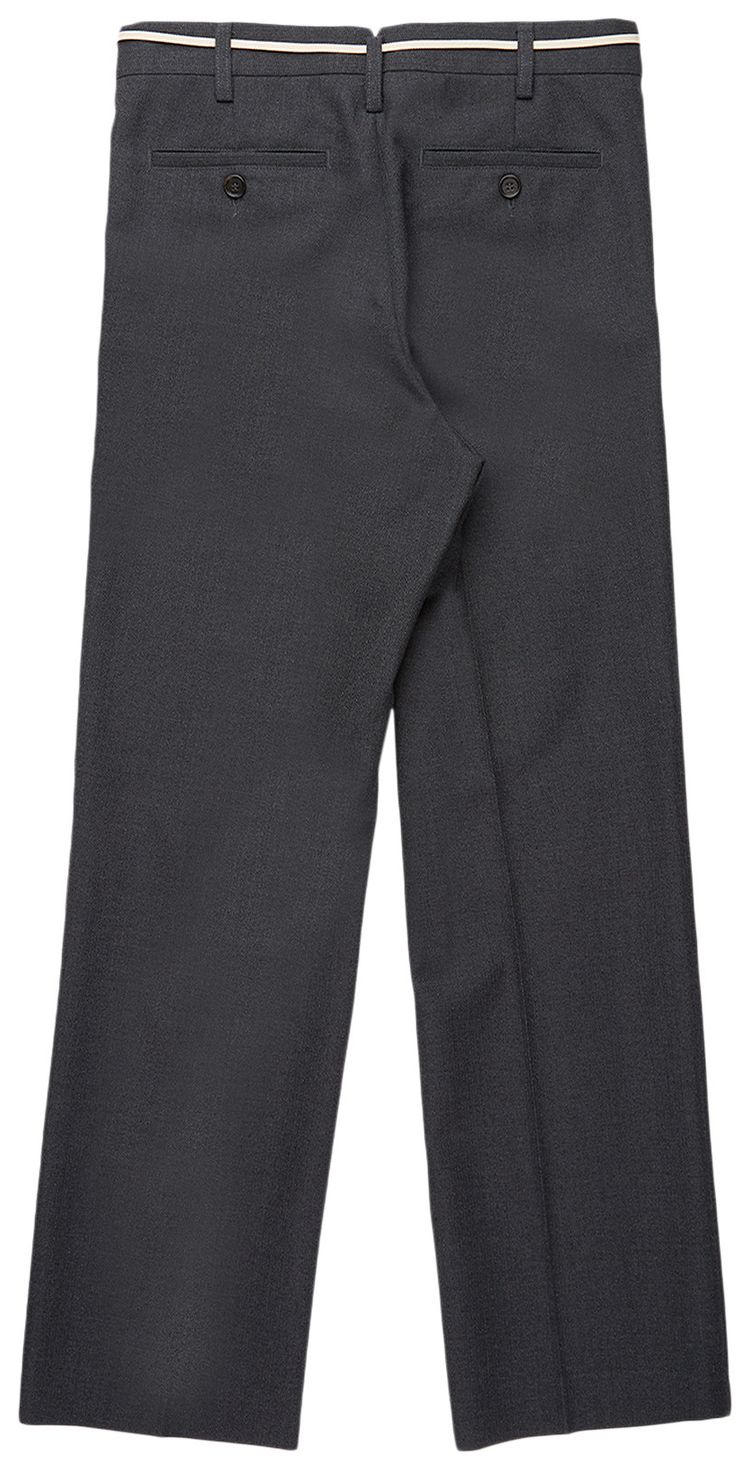 Marni Shoe Lace Pants Charcoal Stripe