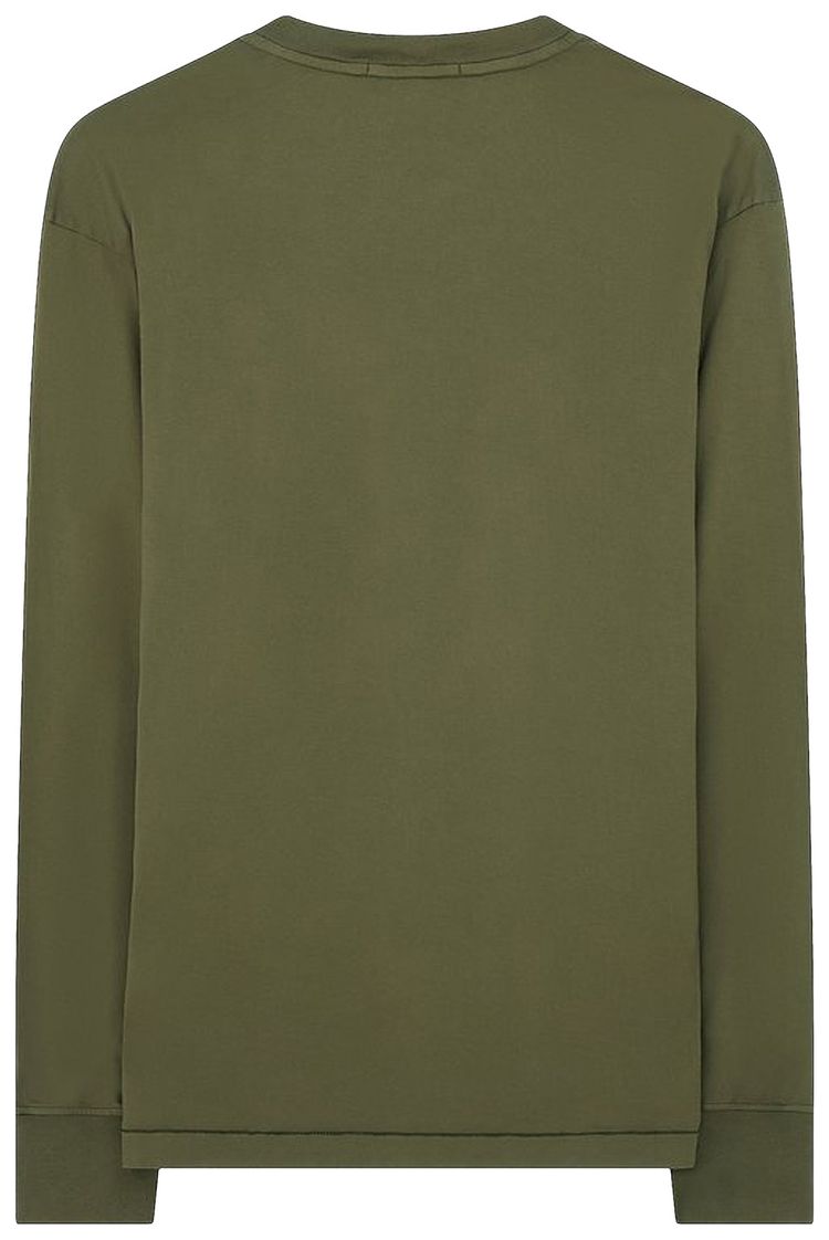 Stone Island Patch Logo Long Sleeve Olive