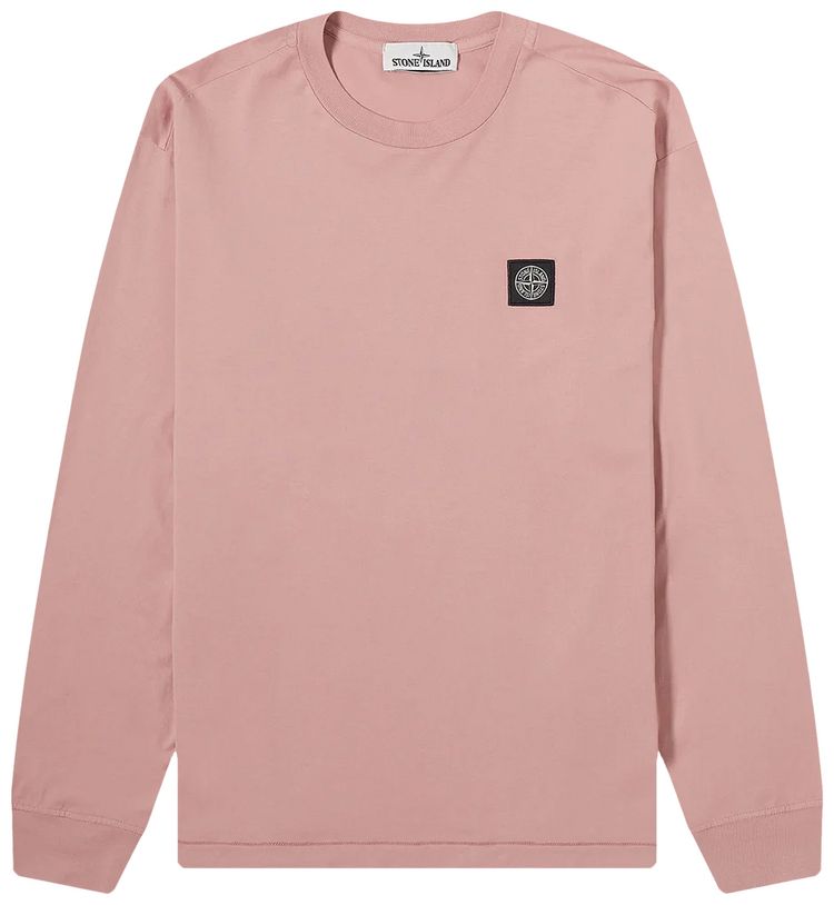 Stone Island Patch Logo Long Sleeve Rose Quartz
