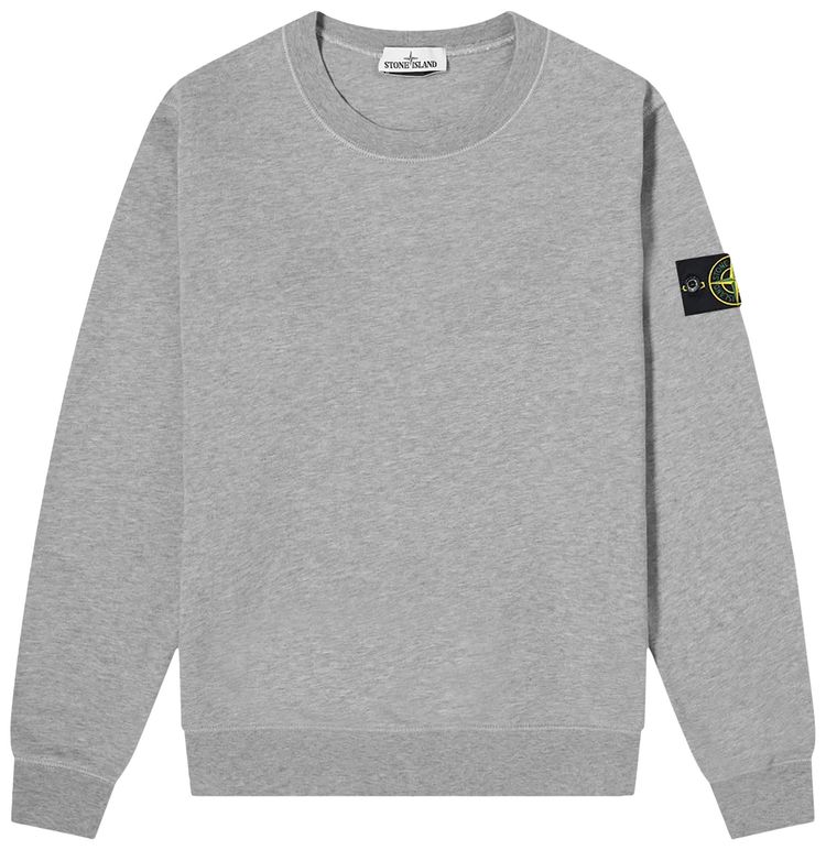 Stone Island Garment Dyed Sweatshirt Melange Grey