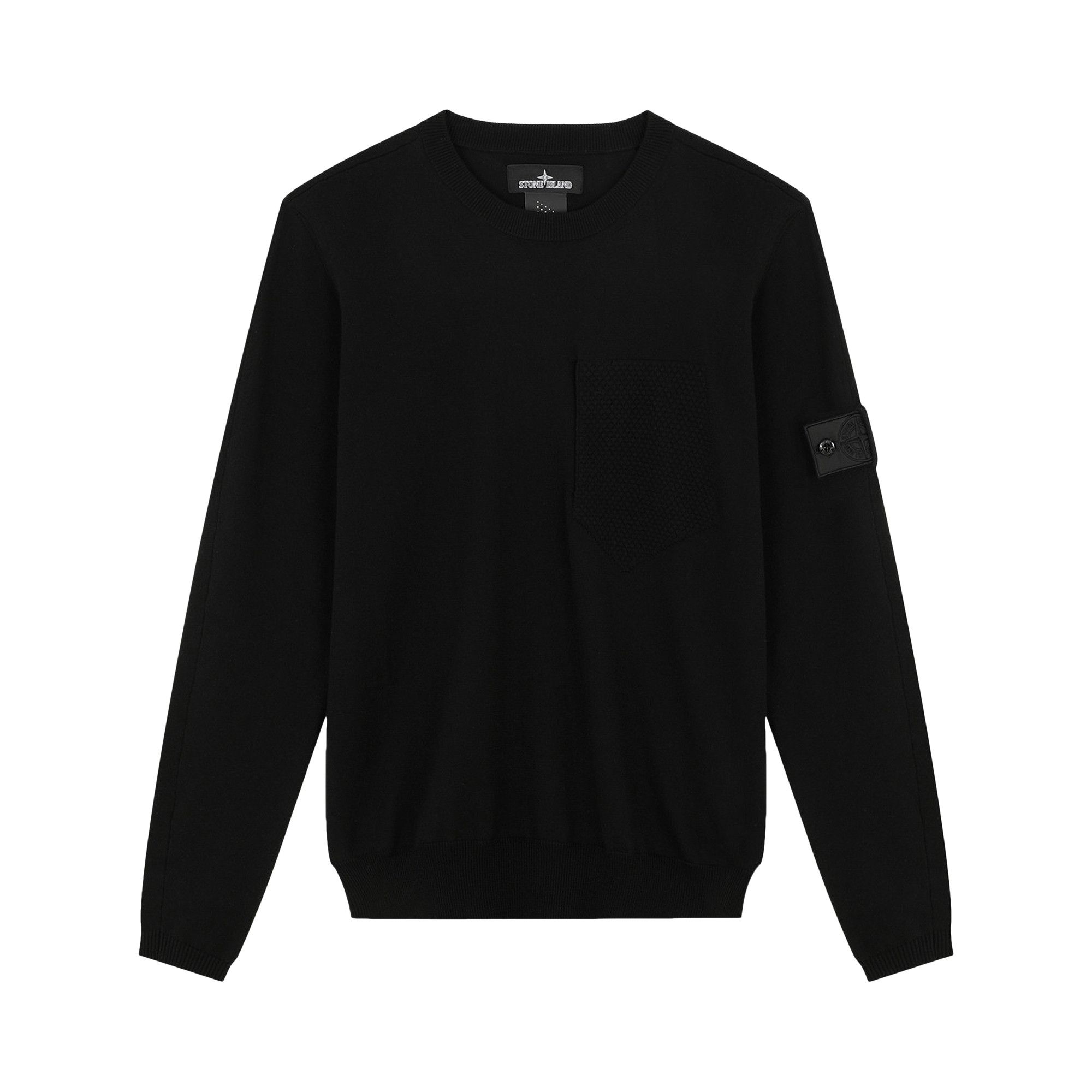 All black stone island jumper outlet