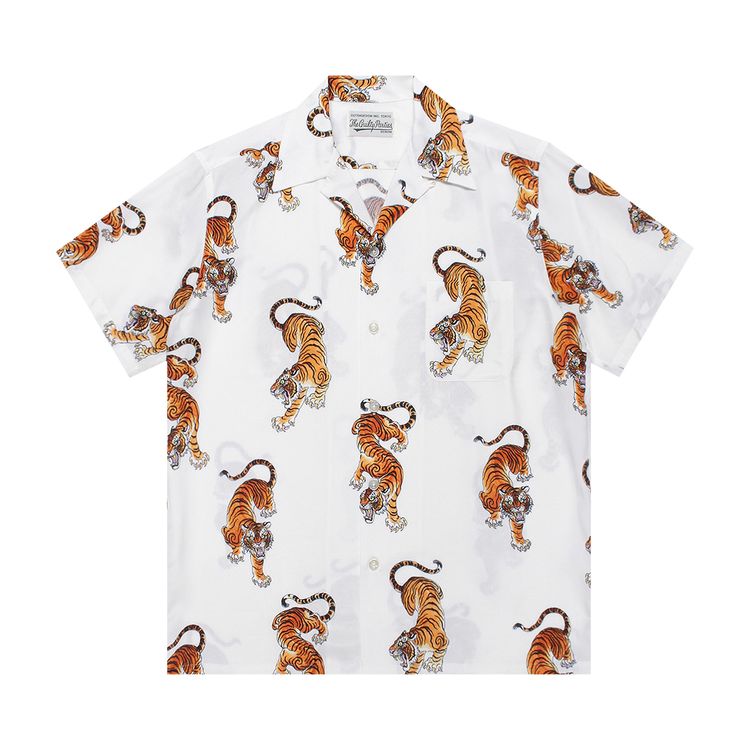 Wacko Maria Tim Lehi Short Sleeve Haiwaiian II Shirt White