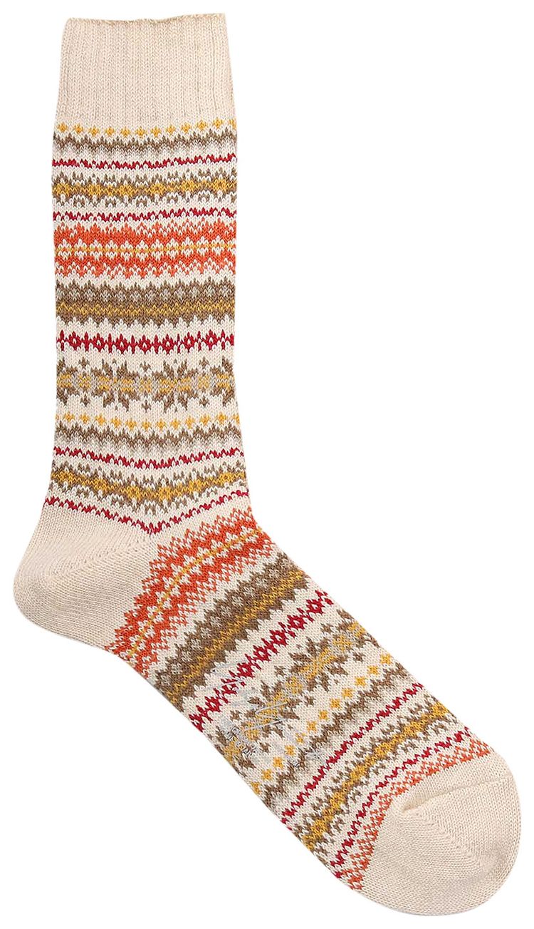 Yohji Yamamoto Pour Homme Fairsile Socks Ivory