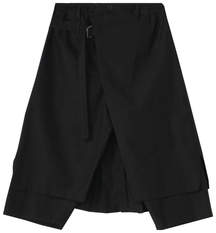 Yohji Yamamoto Pour Homme Twill Wrap Pants Black