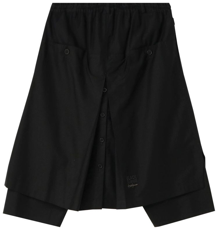 Yohji Yamamoto Pour Homme Twill Wrap Pants Black