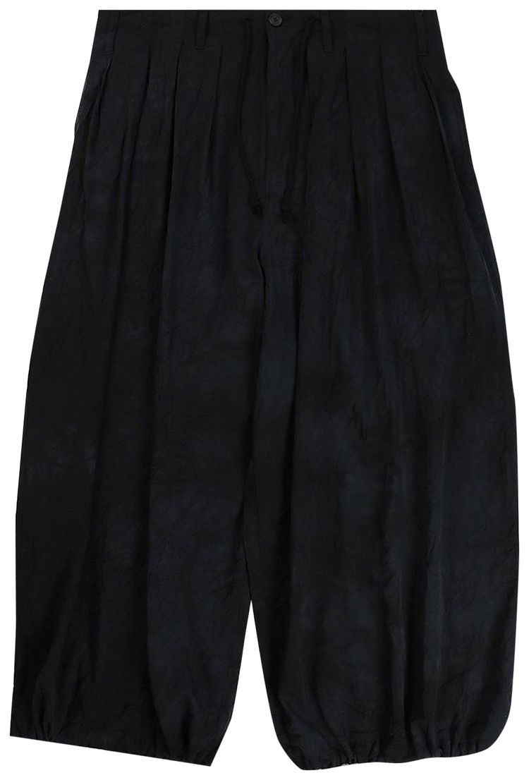 Yohji Yamamoto Pour Homme Uneven Dye Balloon Pants Black