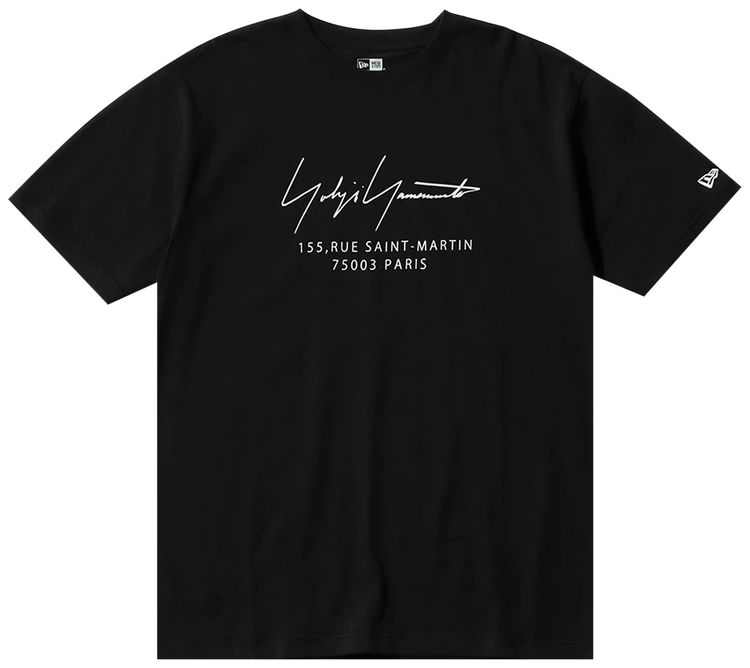Yohji Yamamoto Pour Homme Paris Logo Tee Black